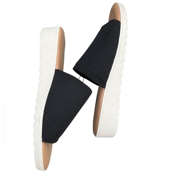 Kensie Black Slide Sandals for Women Size 8 NIB - Picture 4 of 6